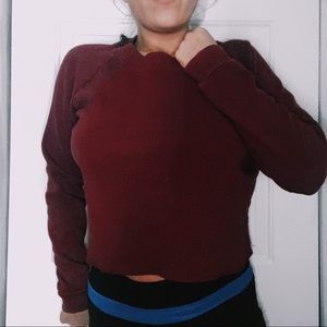 Cropped Red Thermal